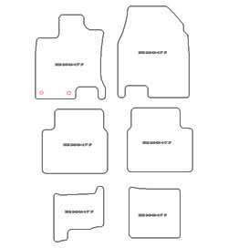 Alfombrillas para Nissan Qashqai +2 10.2008-2014 MTM Top