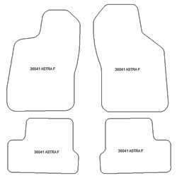 Alfombrillas para Opel Astra F 1992-1998 MTM Top