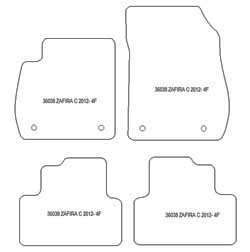 Alfombrillas para Opel Zafira C Tourer 01.2012-07.2019 MTM Top