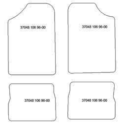 Alfombrillas para Peugeot 106 1996-09.2000 MTM Top