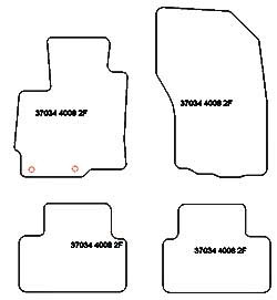 Alfombrillas para Peugeot 4008 05.2012-03.2017 MTM Top