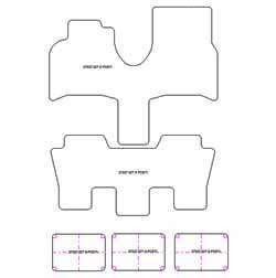 Alfombrillas para Peugeot 807 5 asientos 2002-06.2014 MTM Top