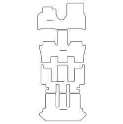 Alfombrillas para Peugeot 807 9 asientos 2002-2014 MTM Top