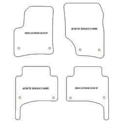 Alfombrillas para Porsche Cayenne I 2002-2010 MTM Top