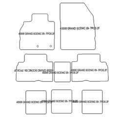 Alfombrillas para Renault Grand Scenic III 04.2009-11.2016 MTM Top