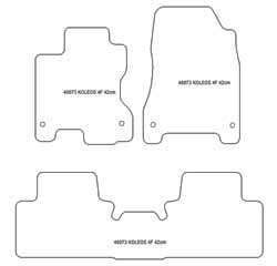 Alfombrillas para Renault Koleos 08.2008-06.2017 MTM Top
