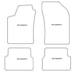 Alfombrillas para Renault Laguna I 1994-12.2000 MTM Top