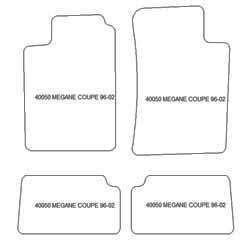Alfombrillas para Renault Megane I Coupe 1996-09.2002 MTM Top