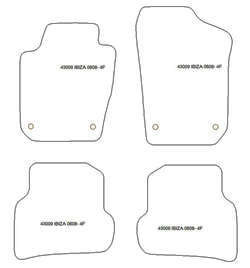 Alfombrillas para Seat Ibiza IV (6J) station wagon 2008-06.2017 MTM Top