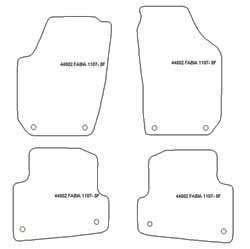 Alfombrillas para Skoda Fabia II (5J) Hatchback 03.2007-10.2014 MTM Top