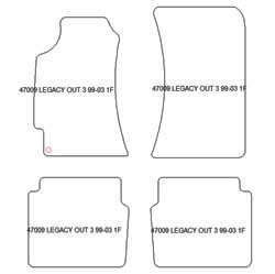 Alfombrillas para Subaru Legacy 1999-09.2003 MTM Top