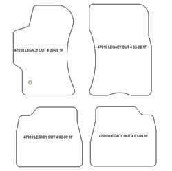 Alfombrillas para Subaru Legacy IV (BP) 2003-2009 MTM Top