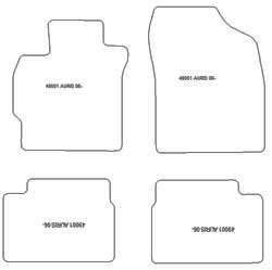 Alfombrillas para Toyota Auris 01.2007-02.2010 MTM Top