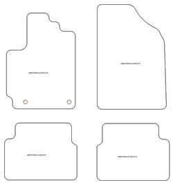 Alfombrillas para Toyota Corolla (E140) 2007-07.2013 MTM Top