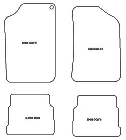 Alfombrillas para Volkswagen Golf 2 (19E) 1983-1991 MTM Top