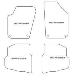 Alfombrillas para Volkswagen Polo IV (9N) 2001-2009 MTM Top