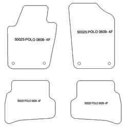 Alfombrillas para Volkswagen Polo V (6R) 05.2009-09.2017 MTM Top