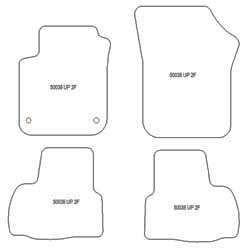 Alfombrillas para Volkswagen Up 2011- MTM Top