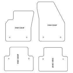 Alfombrillas para Volvo C30 2006-12.2012 MTM Top