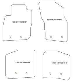 Alfombrillas para Volvo S40 I 1995-2004 MTM Top