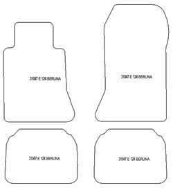 Alfombrillas para Mercedes Clase E (W124) 1985-1995 MTM Top