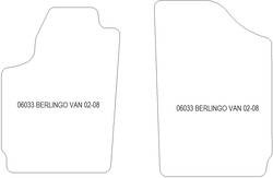 Alfombrillas para Citroen Berlingo van 2002-2008 MTM Top