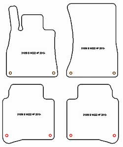 Alfombrillas para Mercedes Clase S (W222) largo 07.2013-11.2020 MTM Top