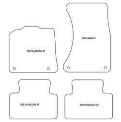 Alfombrillas para Porsche Macan I 03.2014-2024 MTM Top