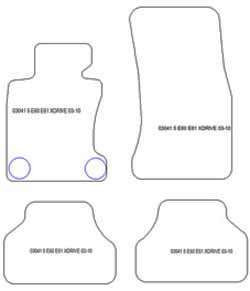 Alfombrillas para BMW Serie 5 (E61) X-Drive 07.2003-02.2010 MTM Top