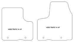 Alfombrillas para Renault Trafic van 2014- MTM Top