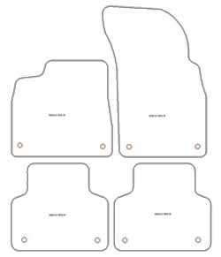Alfombrillas para Audi Q7 (4M) 06.2015-10.2019 MTM Top