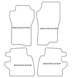 Alfombrillas para Nissan Patrol (Y60) 5 puertas 1989-1997 MTM Top