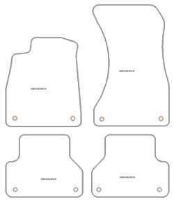 Alfombrillas para Audi A4 (B9) 11.2015-09.2019 MTM Top