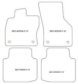 Alfombrillas para Volkswagen Arteon / Arteon Shooting Brake 2017- MTM Top