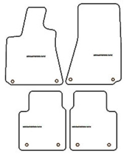 Tappetini per auto Maserati Quattroporte 2013-2017