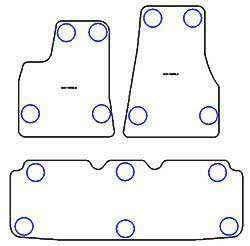Alfombrillas para Tesla Model S 2012-12.2020 MTM Top