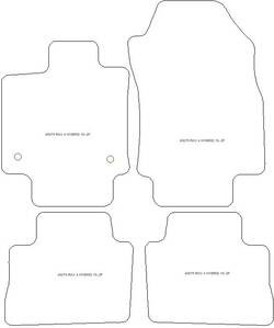 Alfombrillas para Toyota RAV4 V (tambien Hybrid / Plug-in Hybrid) 2019- MTM Top