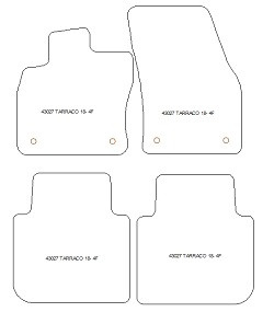 Tappetini per Seat Tarraco (anche Plug-in Hybrid) 2018- MTM Top