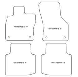 Alfombrillas para Skoda Superb III (iV) Wagon (tambien Plug-in Hybrid) 09.2019-11.2023 MTM Top