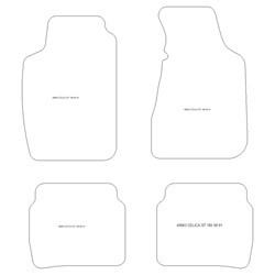 Alfombrillas Toyota Celica ST 185 1991-1994