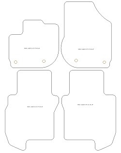 Tappetini per Honda Jazz IV / Jazz Crosstar (Hybrid) 06.2020- MTM Top