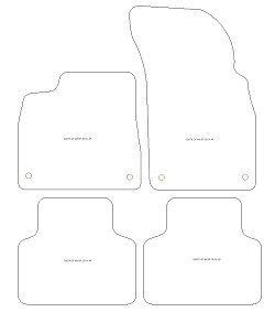 Alfombrillas para Audi Q7 (4M) 10.2019- MTM Top