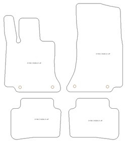 Alfombrillas para Mercedes Clase C (S206) Wagon (tambien Mild Hybrid / Plug-in Hybrid) 06.2021- MTM Top