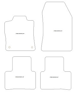 Alfombrillas para Peugeot 308 III (P51) station wagon (tambien Plug-in Hybrid) 12.2021- MTM Top