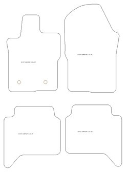 Alfombrillas para Volkswagen Amarok II Double Cab 2023- MTM Top