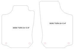 Alfombrillas para Opel Tigra 2004-2010 MTM Top