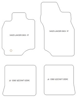 Alfombrillas para Mitsubishi Lancer 2003-2007 MTM Top