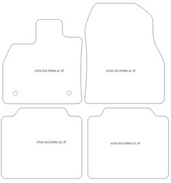 Alfombrillas para Subaru Solterra 2022- MTM Top