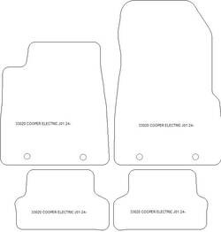 Alfombrillas para Mini Mini (J01) Electric 2024- MTM Top