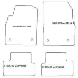 Alfombrillas para Opel Cascada 2013- MTM Top